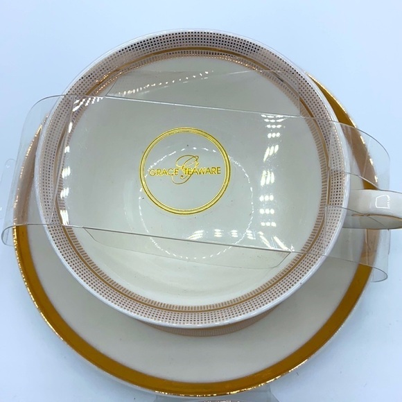 Grace Teaware Teacup and Saucer Set - Picture 4 of 5